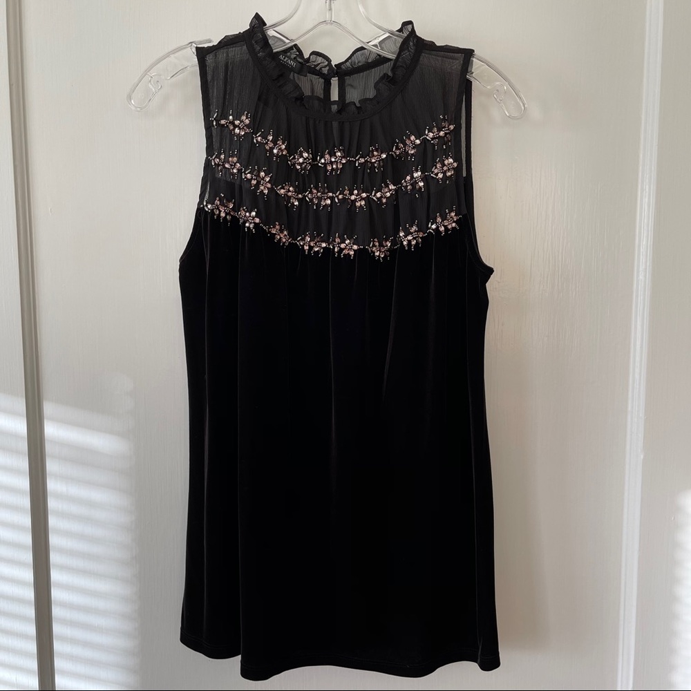 Alfani black blouse